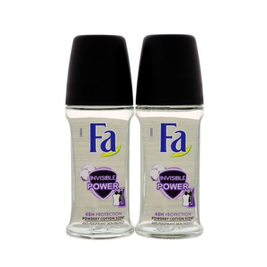 Fa Invisible Power Roll On Deodorant 50 ml Pack Of 2