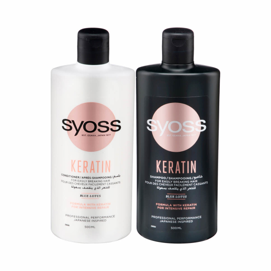 Syoss Keratin Shampoo + Conditioner Combo 500 ml