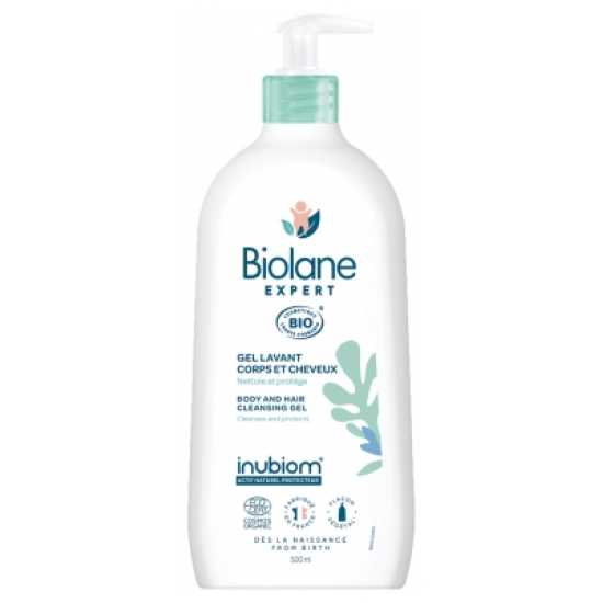 Biolane Organic Body & Hair Cleansing Gel Lavant 500ml