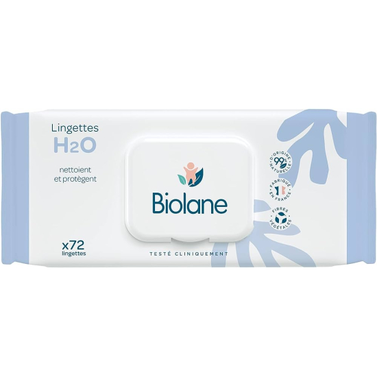 Biolane Thick H2O Baby Wipes 72's