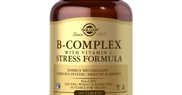 Solgar B Complex With C Stress Formula 100 Tablets