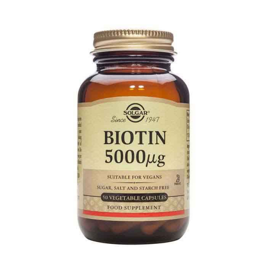 Solgar Biotin 5000mcg 50 Tablets