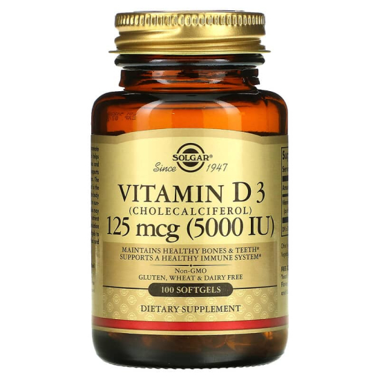 Solgar Vitamin D3 5000 IU 100 Softgels
