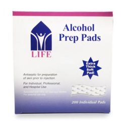 Life Alcohol Prep Pads 200 pieces Life Alcohol Prep Pads 200 pieces