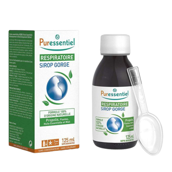 Puressentiel Respiratory Throat Syrup 125 ml