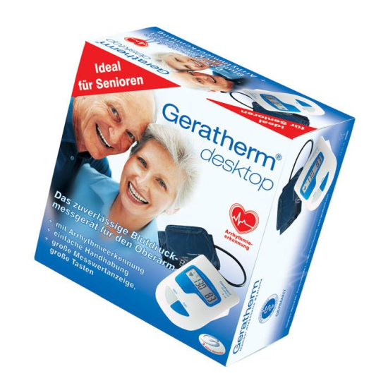 Geratherm Desk Top Upper Arm Blood Pressure Monitor