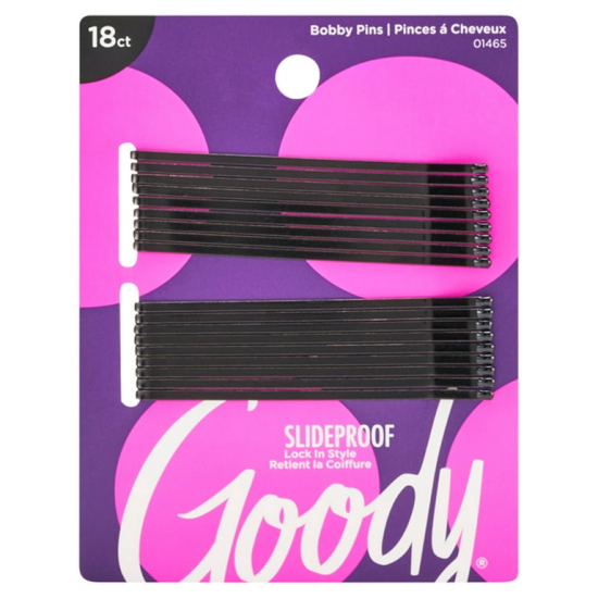 Goody 3" Bobby Pins Black 18 pcs