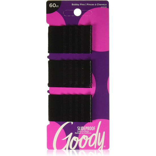 Goody 2" Bobby Pins Black 60 pcs