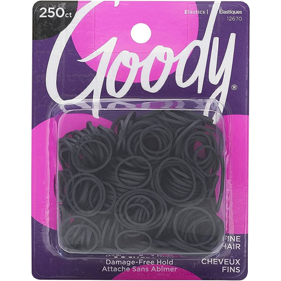 Goody Women Classics Rubber Band Black 250 Pcs
