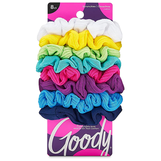 Goody Women Ouchless Jersey Variety Scrunchies 8 pcs