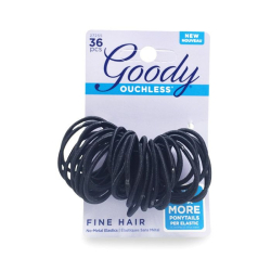 Goody Women Ouchless Black 2mm Elastics 36 pcs Goody Women Ouchless Black 2mm Elastics 36 pcs