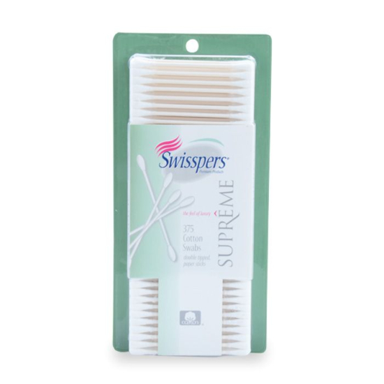 US Cotton Supreme Swabs White Paper Stick 375 Pcs