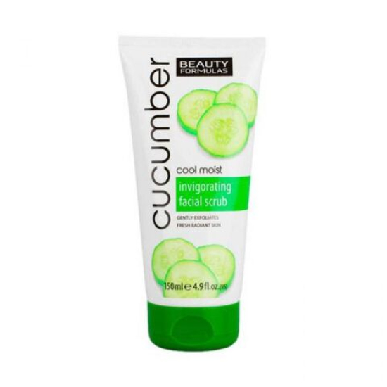 Beauty Formulas Cool Moist Cucumber Facial Scrub 150 ml