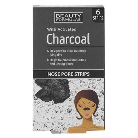 Beauty Formulas Charcoal Nose Pore Strips 6's