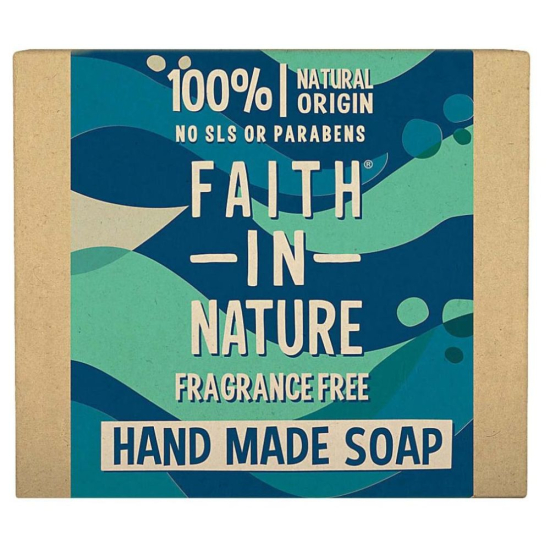 Faith in Nature Fragrance Free Hand Soap Bar 100g