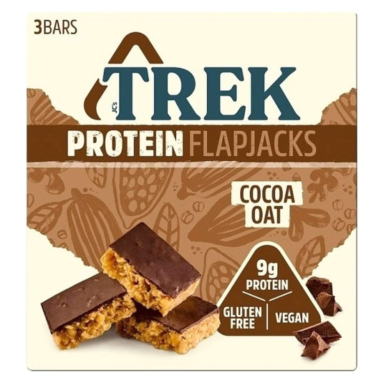 Trek Protein Flapjacks Cocoa Oat 9G 3 Bars