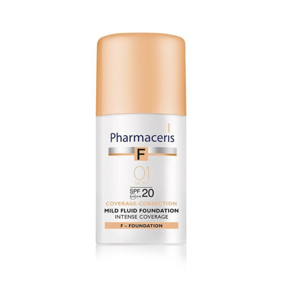 Pharmaceris F Intense Coverage Mild Fluid Foundation 30ml Ivory 01