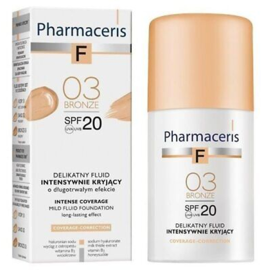 Pharmaceris F Intense Coverage Mild Fluid Foundation 30ml Bronze 03