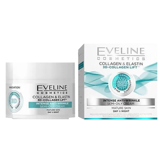 Eveline 3D Collagen Lift Intense Anti-wrinkle Day & Night Cream 50ml