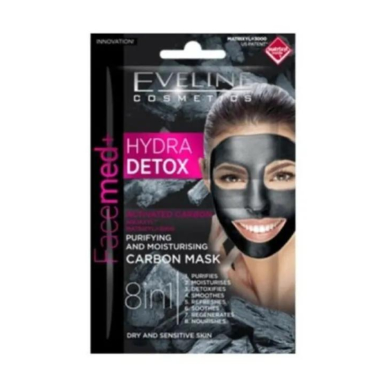 Eveline Hyrda Detox Purifying and Moisturizing Carbon Mask