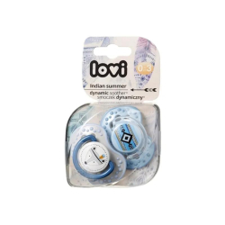 Lovi Dyn Soother Silicone 0-3m 2pcs Indian Summer Lovi Dyn Soother Silicone 0-3m 2pcs Indian Summer