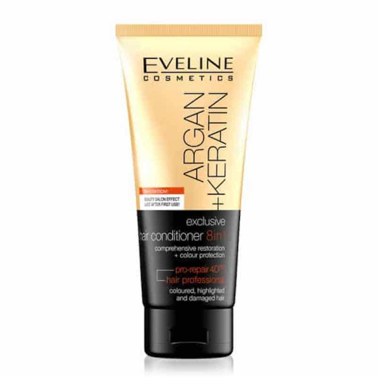 Eveline Exclusive Argan Keratin Hair Conditioner 8 in1 200ml
