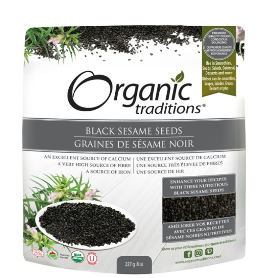 Organic Traditions Black Sesame Seeds 454g