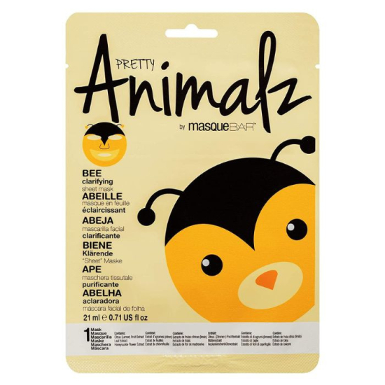 Masque Bar Pretty Animalz Bee Clarifying Sheet Mask