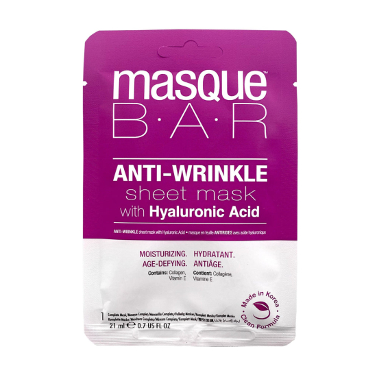 Masque Bar Anti-Wrinkle Sheet Mask With Hyaluronic Acid