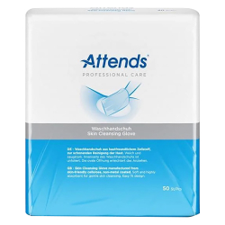 Attends Skin Cleansing Gloves 20X50's Attends Skin Cleansing Gloves 20X50's