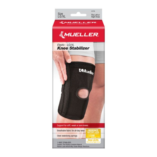 Mueller Elastic Knee Stabilizer Black 427Lg/Xl