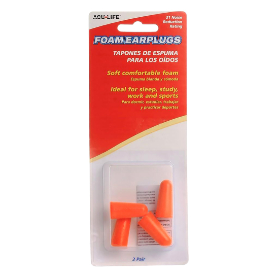 Acu Life Foam Ear Plugs 2 Pair