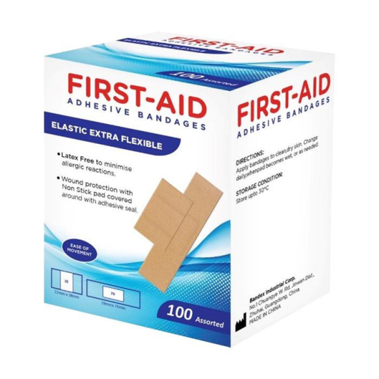 First Aid Elastic Extra Flexible Bandages Asstd 100'S:08035