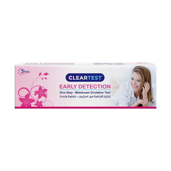Cleartest Early Detection Midstream Ovulation Test 5's / Box