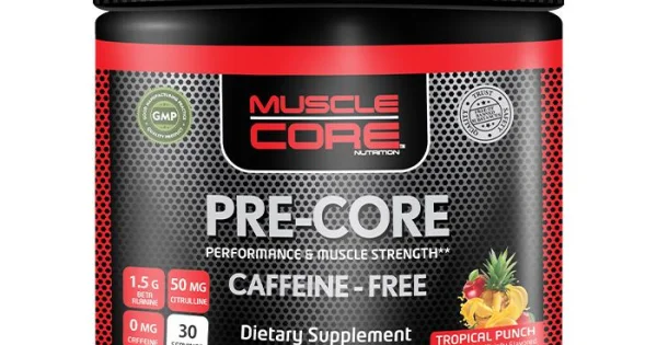 Muscle Core Pre-Core Caffeine Free Tropical Punch 240g