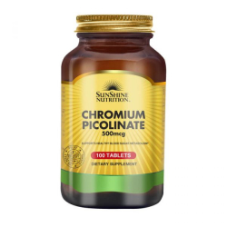 Sunshine Nutrition Chromium Picolinate 500mcg 100 Tablets Sunshine Nutrition Chromium Picolinate 500mcg 100 Tablets