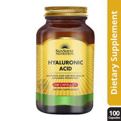 Sunshine Nutrition Hyaluronic Acid 100 mg 100 Capsules Sunshine Nutrition Hyaluronic Acid 100 mg 100 Capsules
