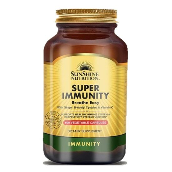 Sunshine Nutrition Super Immunity With Nac 100 Vegetable Capsules