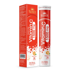 Sunshine Nutrition Vitamin C 1500mg With Rutin & Rosehips Effervescent 20 Tablets Sunshine Nutrition Vitamin C 1500mg With Rutin & Rosehips Effervescent 20 Tablets