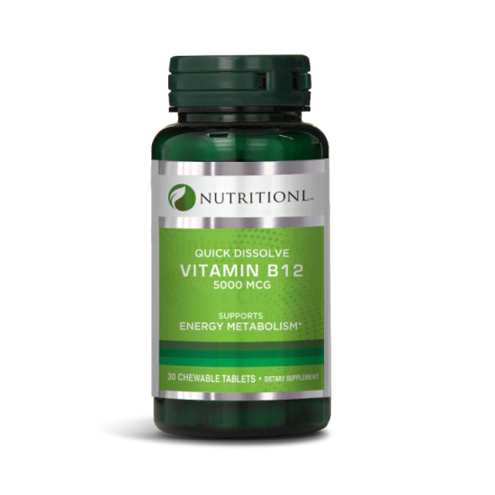 Nutritionl Vitamin B12 5000 Mcg 30 Tablets