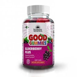Sunshine Nutrition Good Gummies Elderberry Plus 60 Tablets Sunshine Nutrition Good Gummies Elderberry Plus 60 Tablets