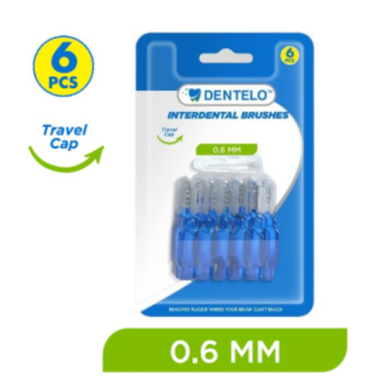Dentelo Interdental Brushes 0.6mm 6pcs