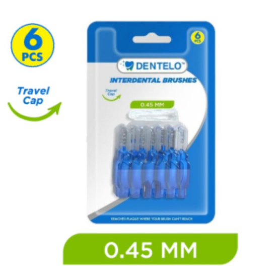 Dentelo Interdental Brushes 0.45mm 6pcs