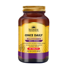Sunshine Nutrition Once Daily Multivitamin Men & Women 100 Tablets Sunshine Nutrition Once Daily Multivitamin Men & Women 100 Tablets