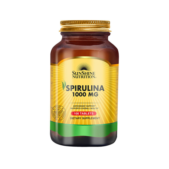 Sunshine Nutrition Spirulina 1000 Mg 100 Tablets