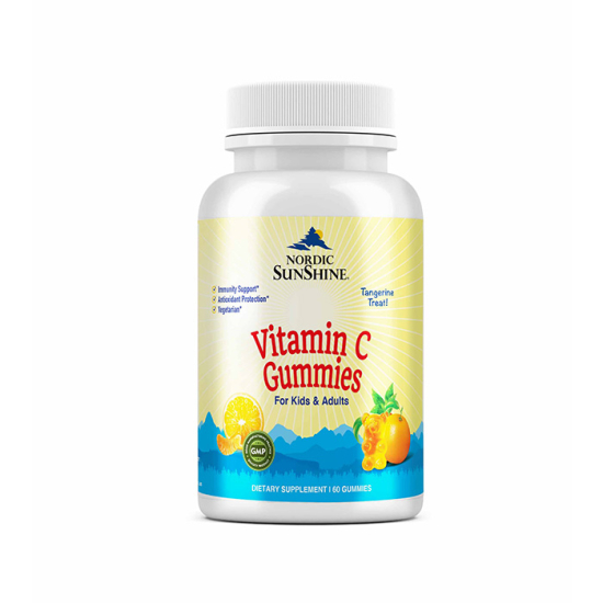 Nordic Sn Vitamin C Gummies Tangerine Flav 60 Tablets
