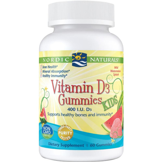 Nordic Sunshine Vitamins D3 400 Iu Kids Gummies 60 Tablets