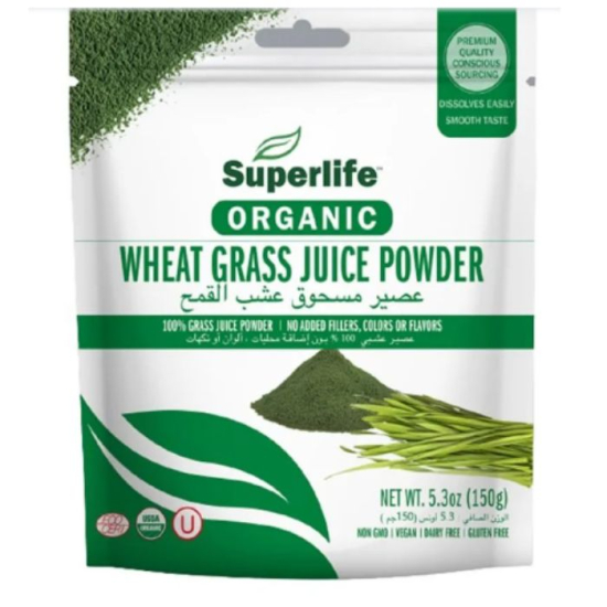 Superlife Organic Wheat Grass Juice Powder 150g