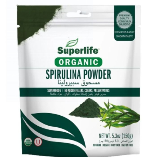 Superlife Organic Spirulina Powder 150g