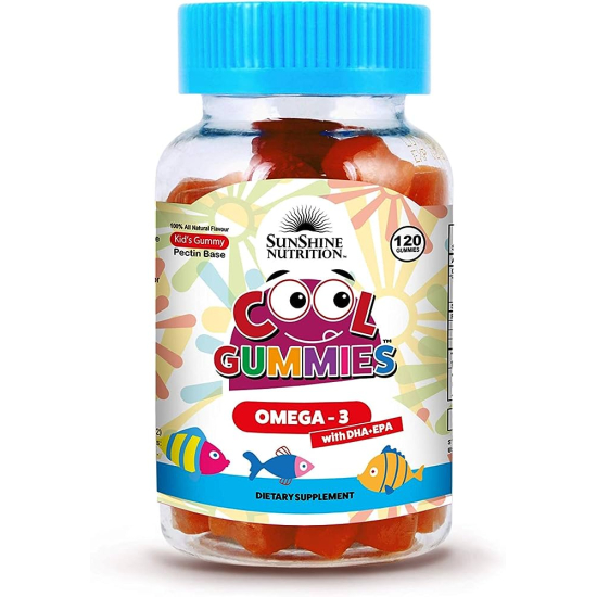 Sunshine Nutrition Cool Gummies Kids Omega 3 With Dha/Epa 120 Tablets